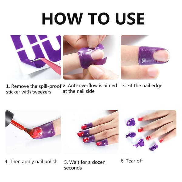 Neglelak Overflow Sticker - 2 stk. Eachmake Up