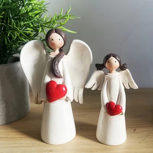 Engelfigur, egnet som hjemmedekorasjon, morsdagsgave. 1PC