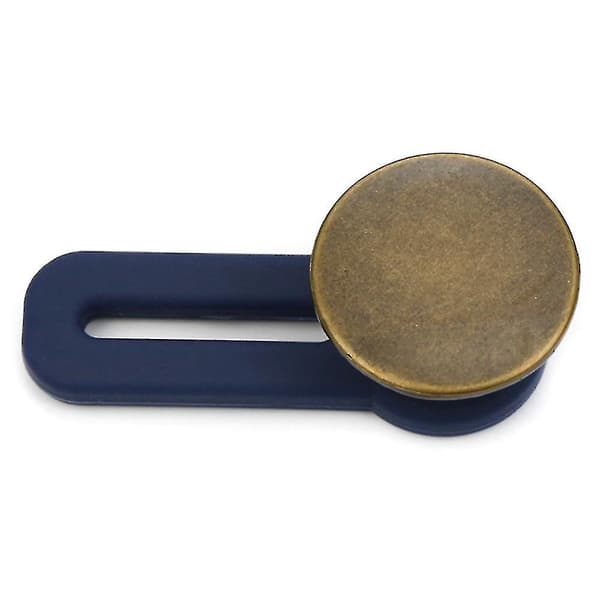 Jeans Bukser Retractable Knapp Spenne Justerbart Midjebånd Utvider (1 stk, Solid Kobber)