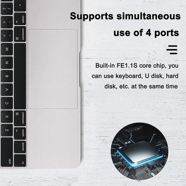 4 Port USB Hub Super Speed Distributor 5gbs