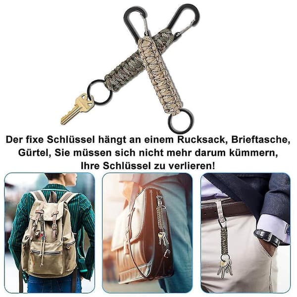 Pikalukko Karabiner-klipsit, Karabiner-aita Avaimenperä Pullonripustin