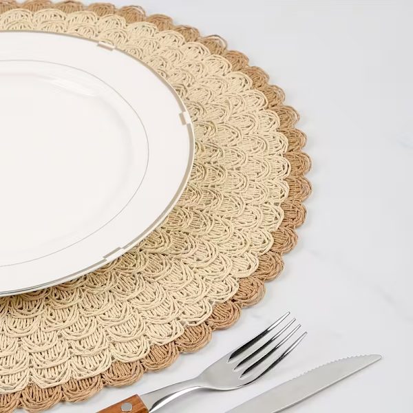 Neliosainen pyöreä 2D-painettuTabletti setti 4PC