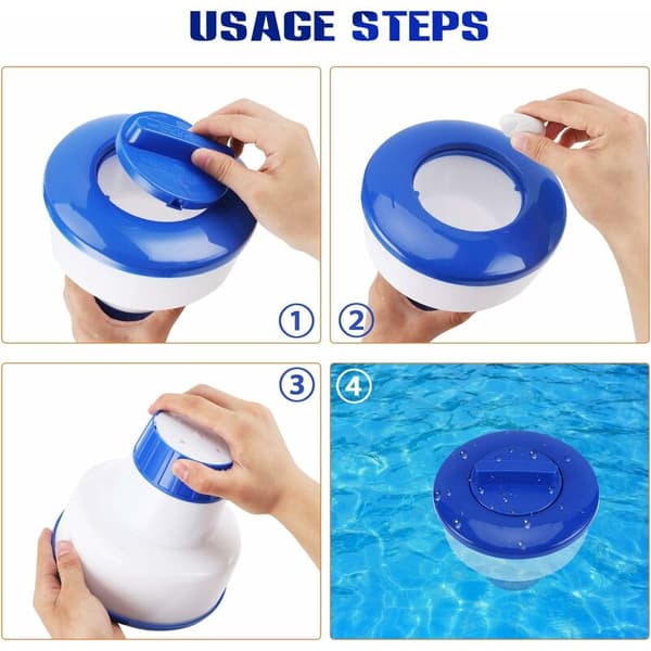 Flydende diffuser til swimmingpools og spabade, flydende klordiffuser/dispenser til tilsætning af klor