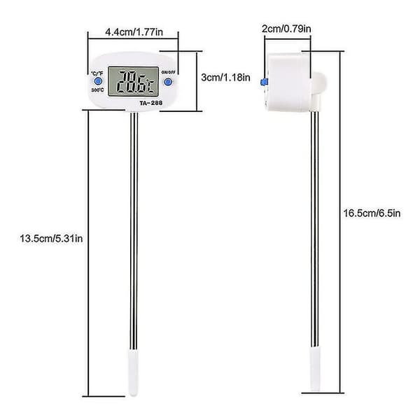 304 Plug-in Digital Display Madtermometer Berøringsfrit Infrarødt Termometer
