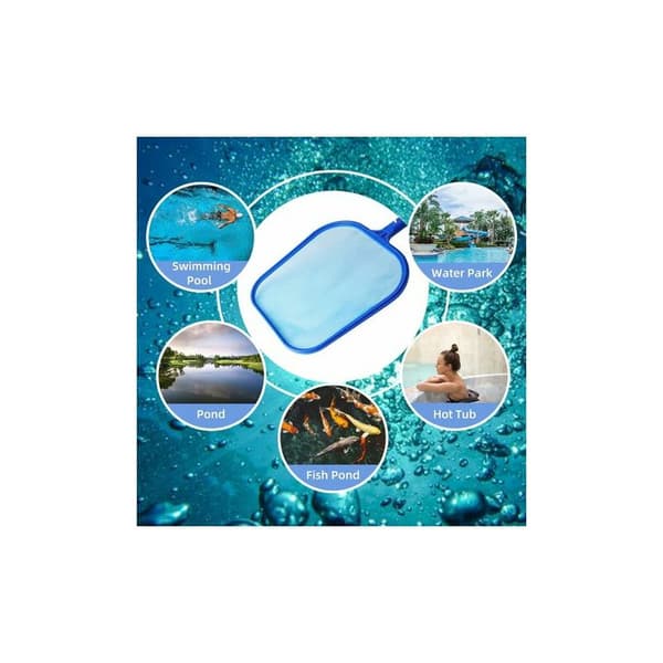 Pooloverfladefangstnet, overfladebladopsamler, rengøringsnet, poolfangstnet bladskimmer