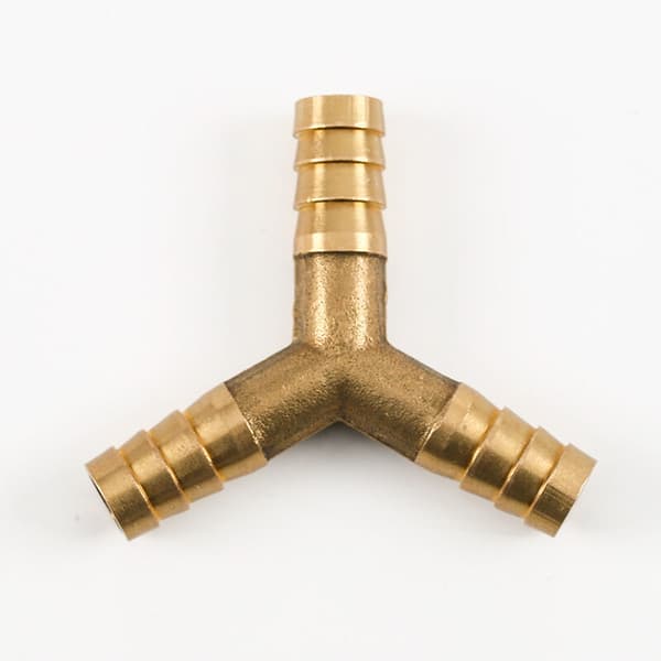 Solid trevägs slangkoppling Gas/tryckluft Perfekt hullingkoppling 1 st (T-ord T-koppling 10 mm 10 g)