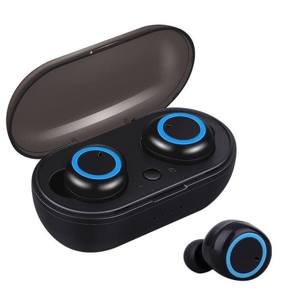 Y50 bluetooth headset Tws2 trådlöst sportheadset för utomhusbruk Svart och blå