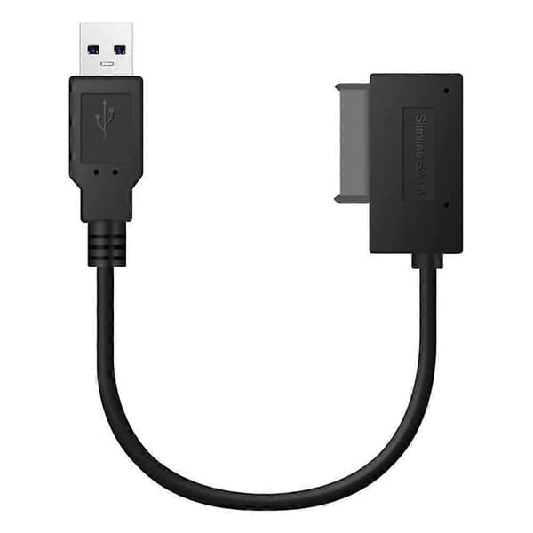 35 cm USB-adapter PC SATA til USB 2.0-konverter Slimline 13-benet 6P+7P CD DVD ROM-drevkabel til bærbar computer