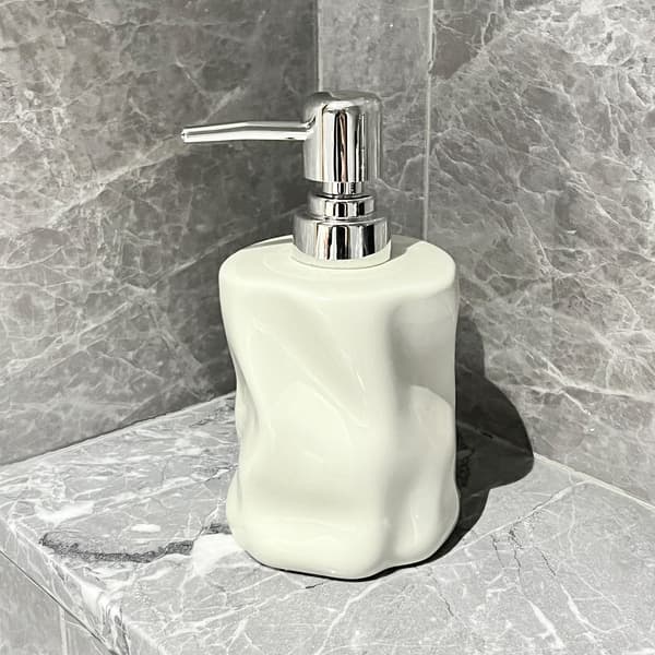 Keramisk emulsjonsflaske med bretekstur, innovativ design. 2pc
