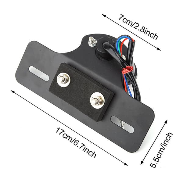 Motorcykelbaglygte, Universal Retro LED Bremsenummerpladelys, Blinklys