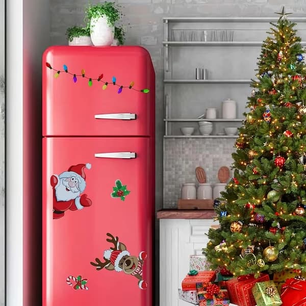 Festlige magnetiske juleklistremerker for biler juledekorasjoner