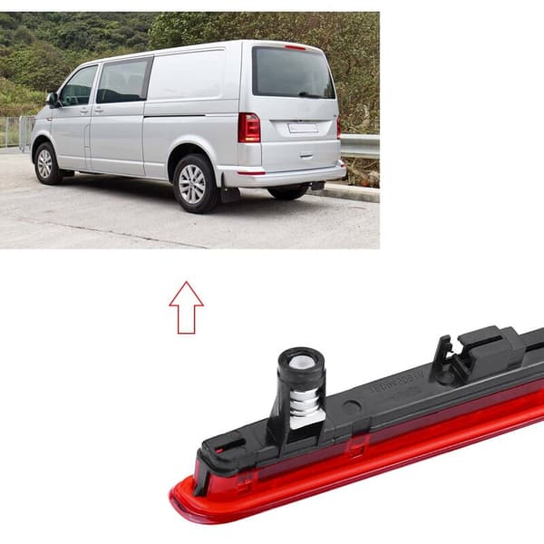 Punainen LED-takajarruvalo T5 Multivan Transporter 03-15 7E0945097A