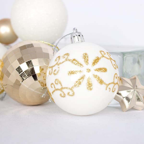 Julkulor Ornament Krossäkra för julgran Högtidsbröllop