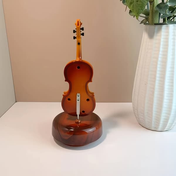 Violin Musikboks brown