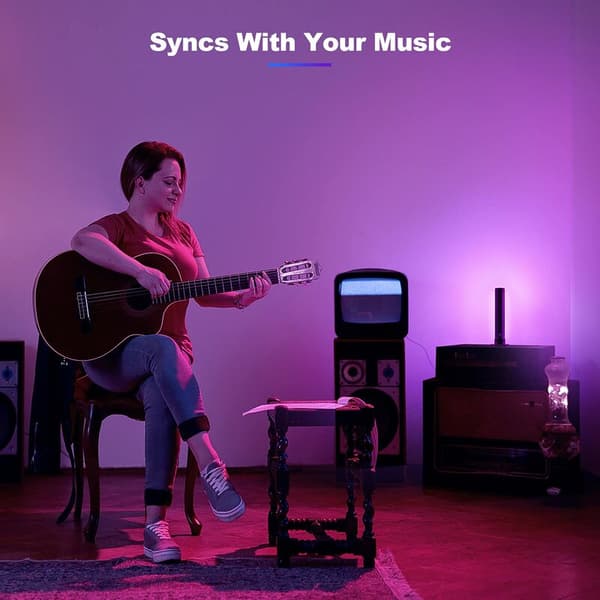 Musik Stemningslys Bluetooth APP Styrer stemmeaktiverede musiklys