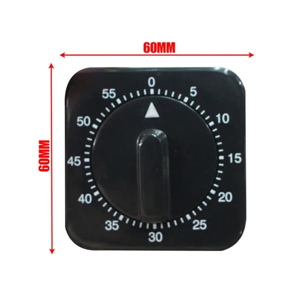 Timer Kjøkkentimer med 80 dB alarm Nedtellingstimer Hjemmebaking Matlaging Damp Manuell Timer Mekanisk Timer