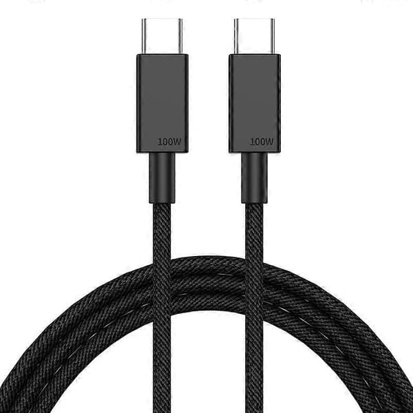 100W USB-C / Type-C - USB-C / Type-C -pikalatauskaapeli, pituus: 3 m