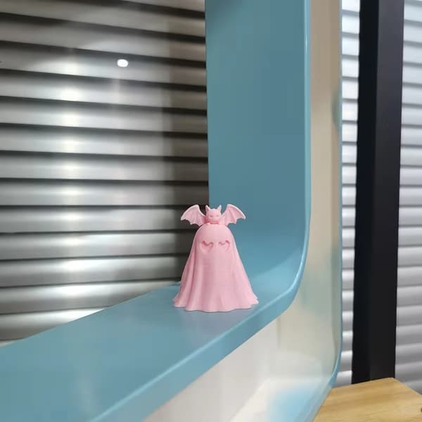 Sød pink flagermus spøgelsesstatue 1pc