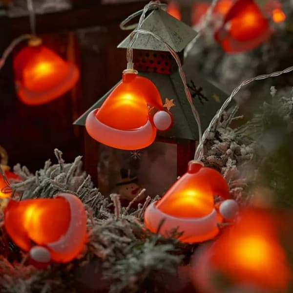 Vinterlyslenker, 10 LED Julelys, Hjem Soverom Dekorasjon