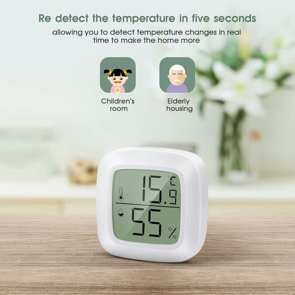 3-pakning Mini LCD Digital Termometer Hygrometer for barnerom, eldre rom, studierom, vinkjeller, etc.