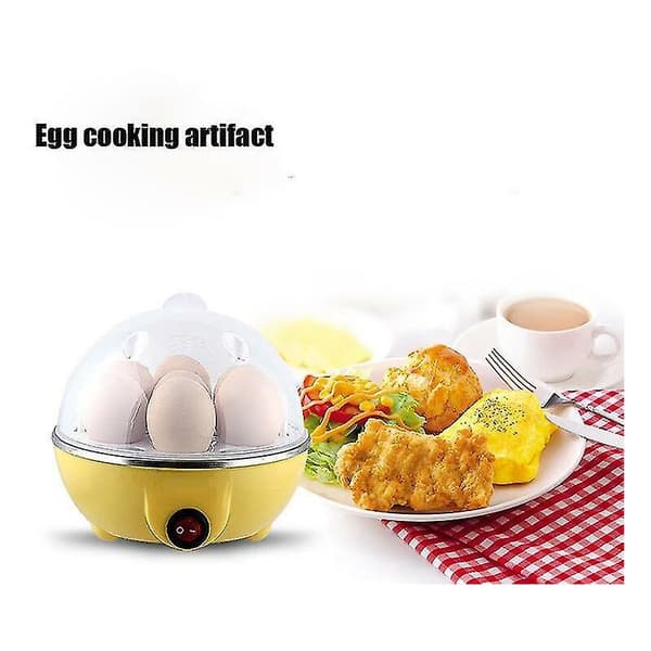 Husholdnings eggdamper eggkjele rustfritt stål automatisk avslåing mini eggkoker (rosa)