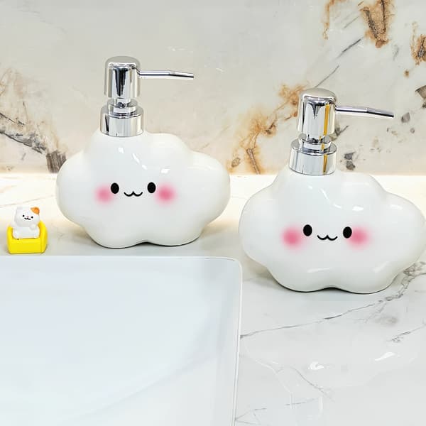 Denne splitter nye, originale design keramiske såpedispenseren White