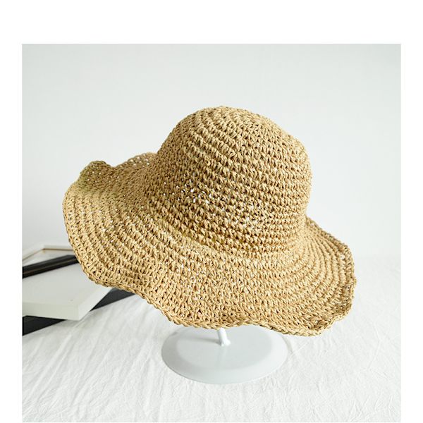 Dam Solhatt Sommar Strandhatt Dam Vikbar