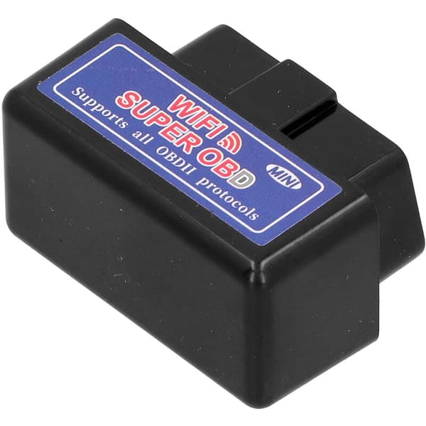 til ELM327 12V OBD2 Scanner Mini WIFI Bil Detektor Diagnostisk Adapter til Android (Sort)