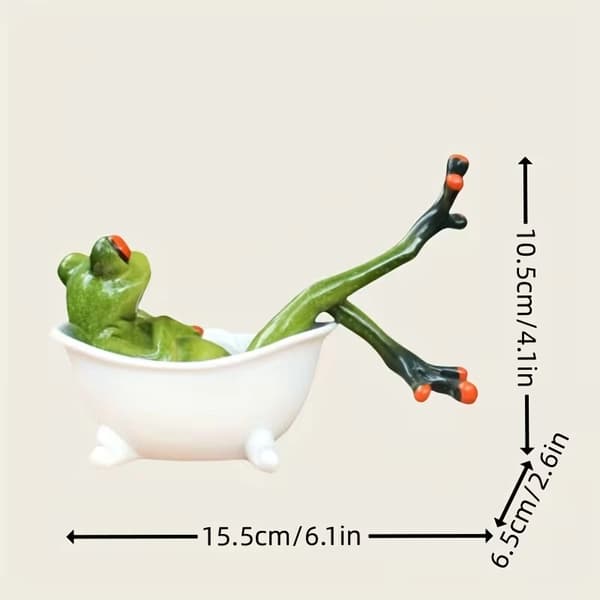 En unikt formad grodskulptur 1PC