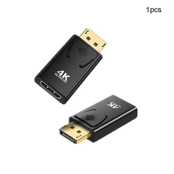 2x Display Port til HDMI Han Hun Adapter Konverter Connector 4K Displayport D