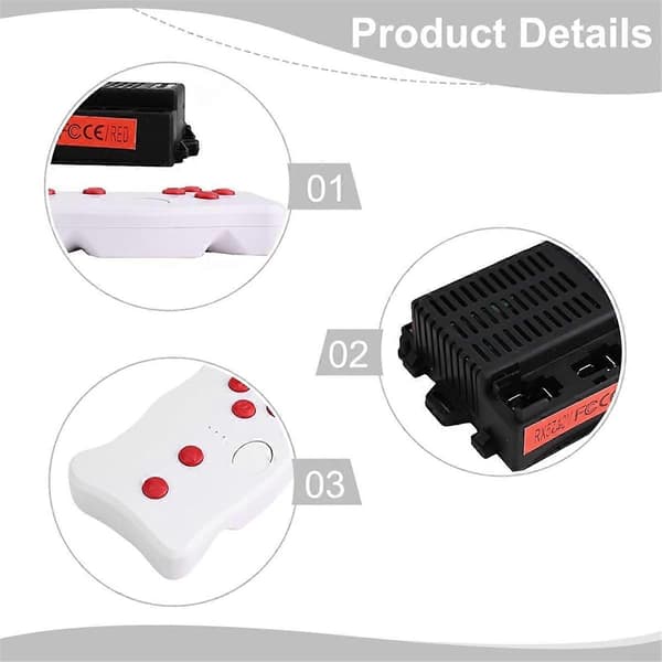 RX57 12V Elektrisk mottakerkontrollboks for barn