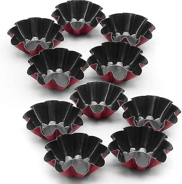 10-pack Tartformar, Mini Muffinsformar i Kolstål