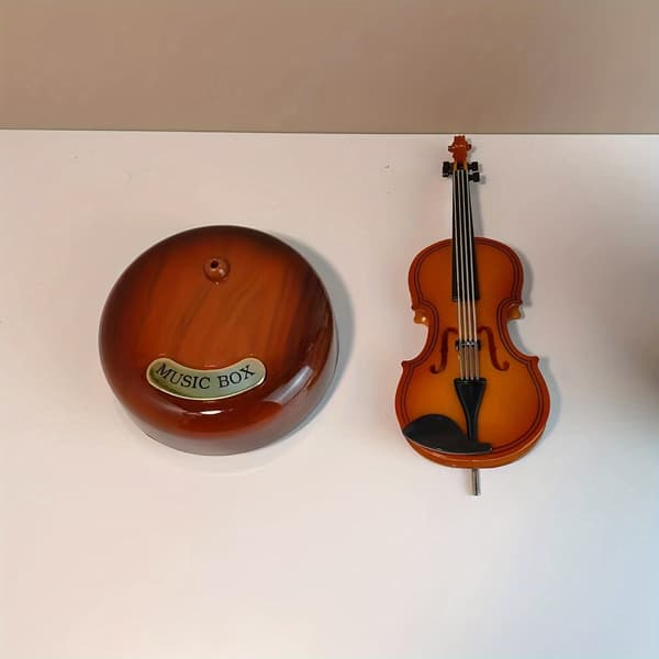 Violin Musikboks brown