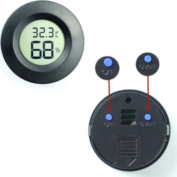 5 stk. mini termometer hygrometer termo-hygrometer temperaturmåler fugtighed