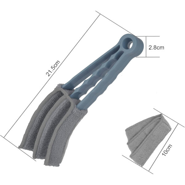 2-pack persiennrengöringsborste (grå + blå)