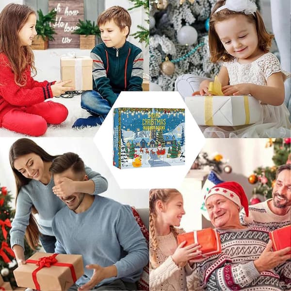 Juleænder Adventskalender 24 Ænder Jule Nedtælling til Julefrokost Gaveidéer Julegaver size:Mh3