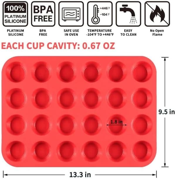 24-kop cupcakeform red