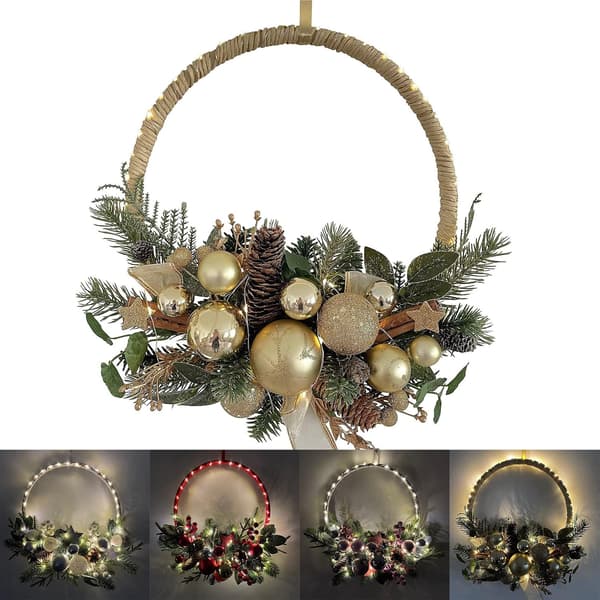 Julekrans, Julekrans med LED-lys