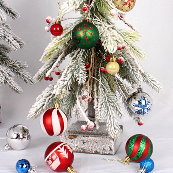 Julkulor Ornament Krossäkra för julgran Högtidsbröllop
