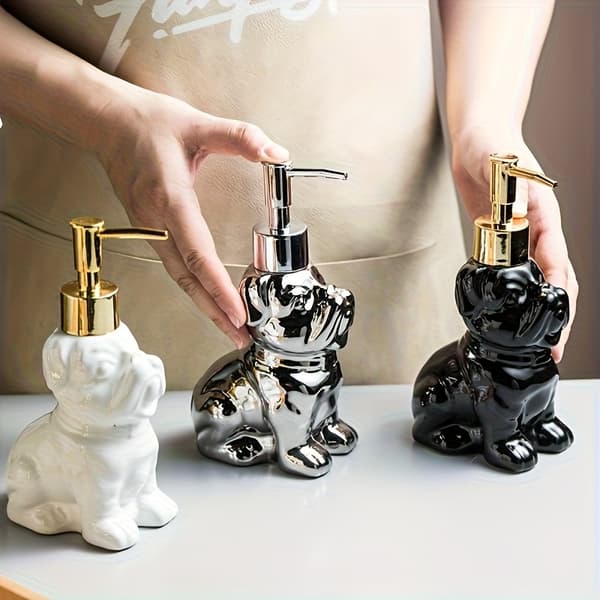 268 g Elegant og delikat hundeformet sæbedispenser 2pc