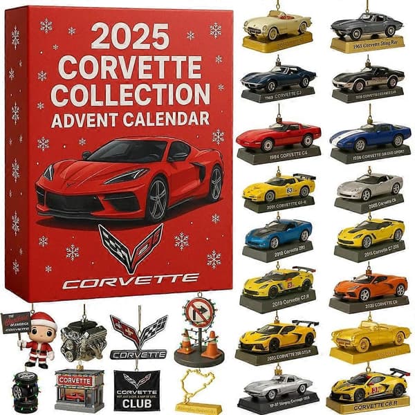 2025 Corvette Bil Samler Julekalender – Jule Nedtælling for Bilentusiaster