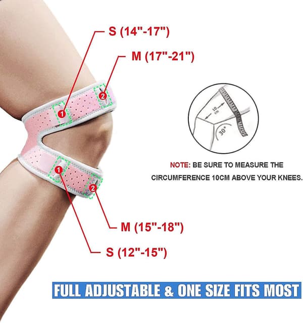 Patellar Senstöd Rem 2-pack, Knäsmärtlindring och Patella