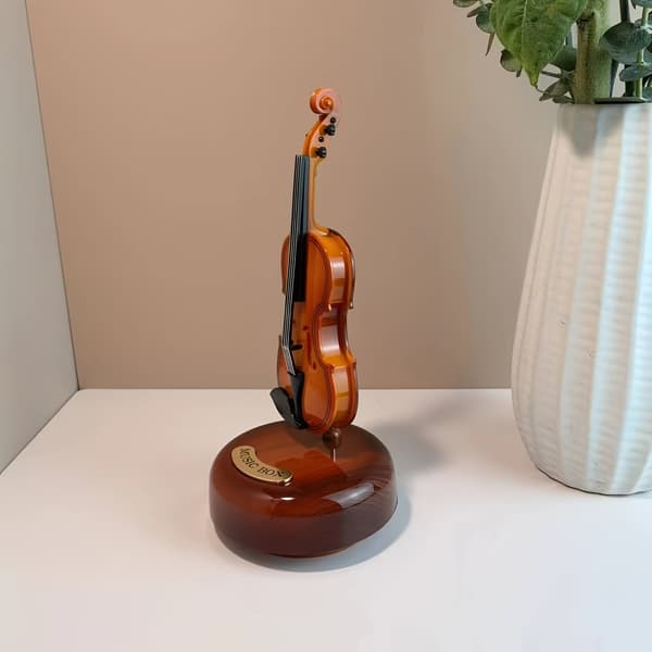 Violin Musikboks brown