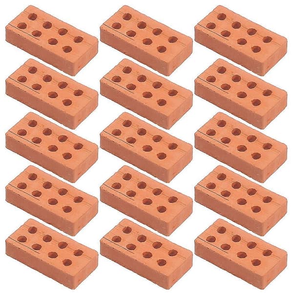 100 stk. Miniature Mursten til DIY Små Mursten til Modelhuse, Slotte &amp; Håndværksprojekter