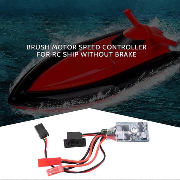 Rc ESC 10a Børstet Motor Hastighetskontroller for 1/16 18 Rc Bil Båt Tank