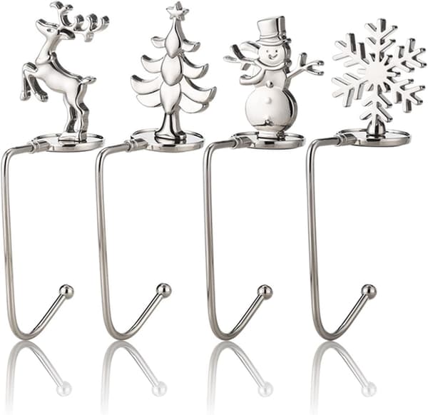 4-pack Julstrumpor Hängare, Julkrokar