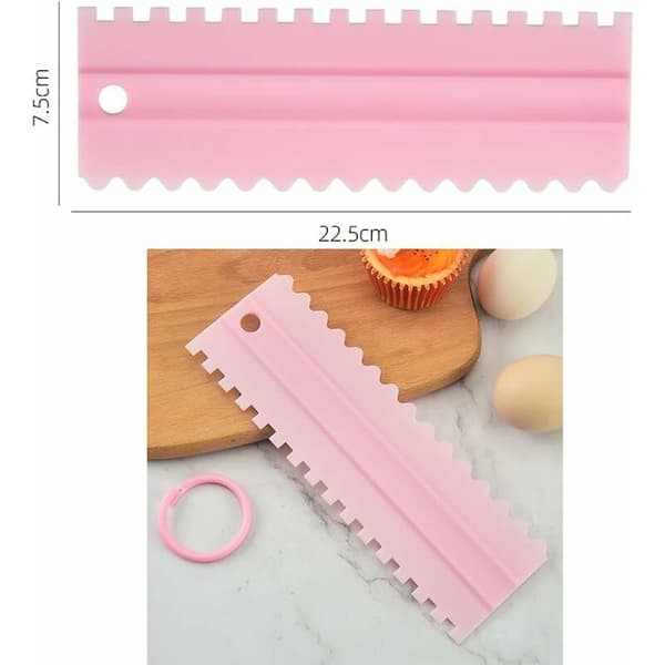 Deigskrape 4-pakning Plastkake Pizza Kake Deigkutter Deigkutter for dekorering av kakebaking Brød Pizza Deigkutter