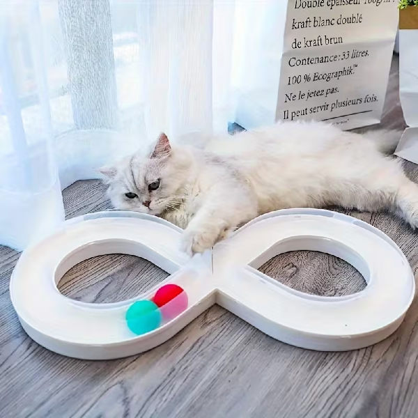 1 interaktiv katte-spinner, kattelegetøjsbræt af plastik 1PC
