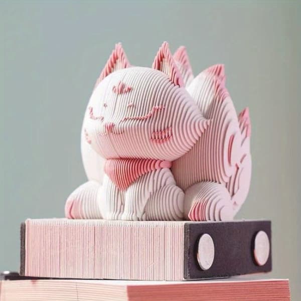 Super søde 3D dyreformede sticky notes – gør dine hænder magiske! brown