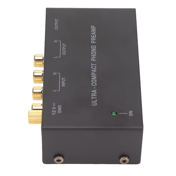 PP400 Phono Pladespillerforforstærker med RCA Input/Output og Uafhængig Knapstyring